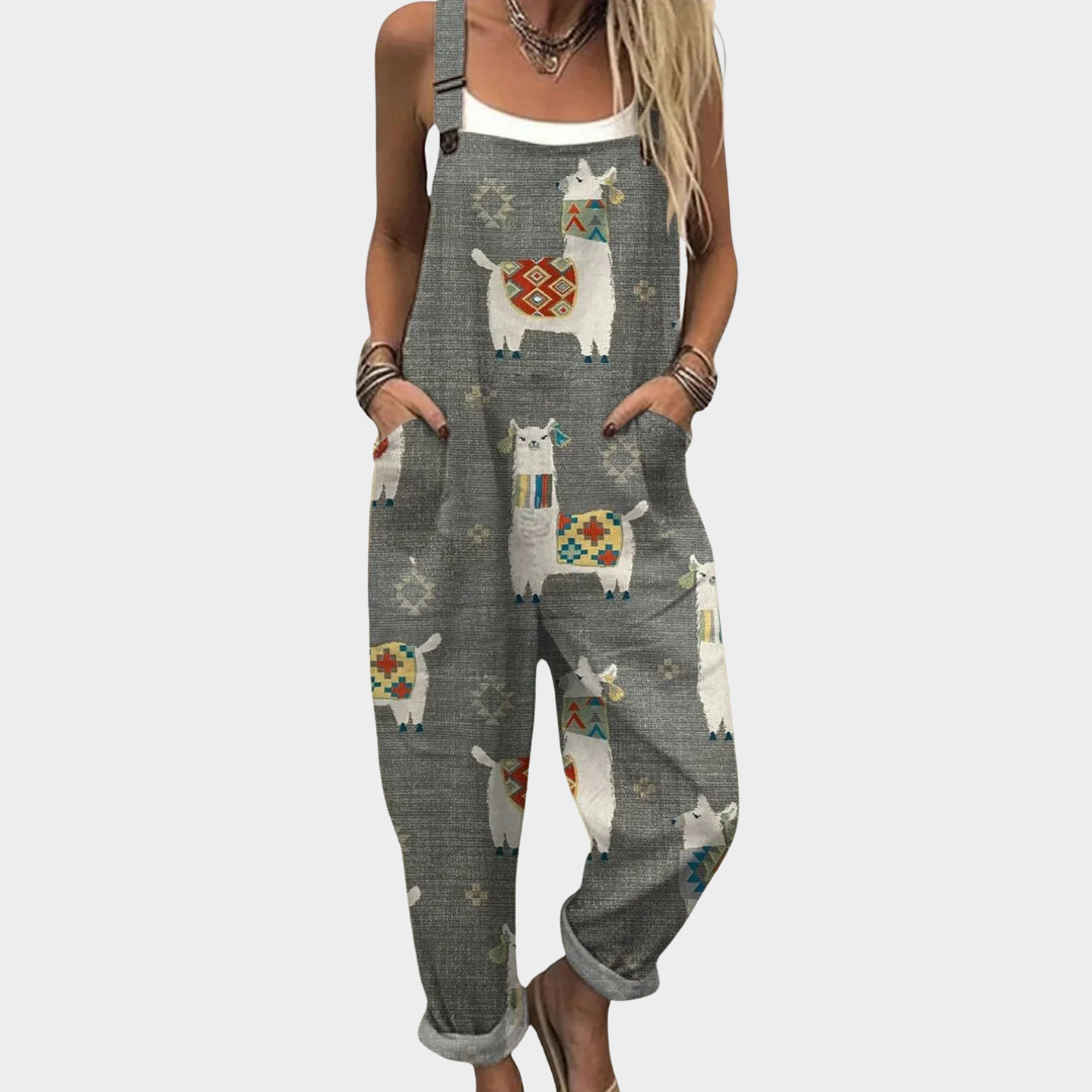 Iris | Relaxed Dungaree Jumpsuit