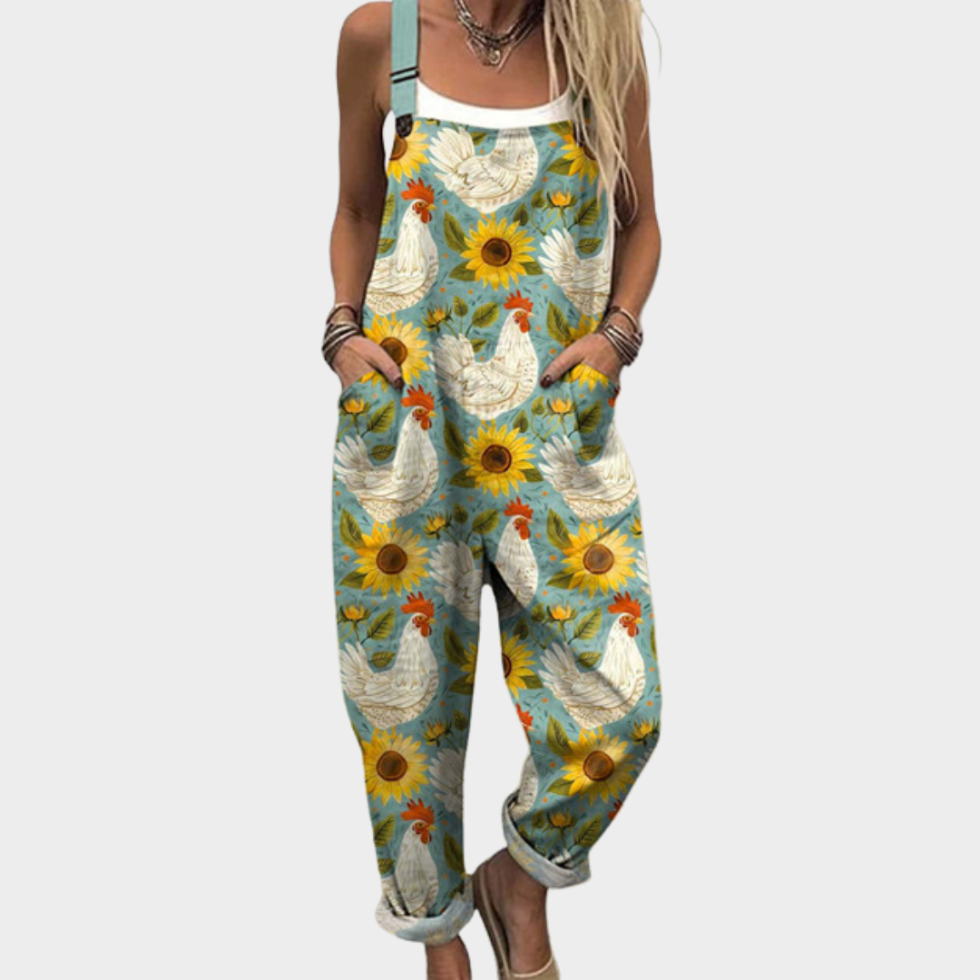 Elizabeth | Relaxed Dungaree Jumpsuit