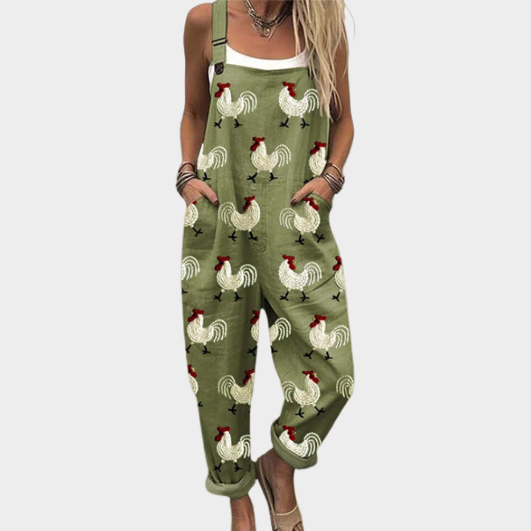 Olivia | Relaxed Dungaree Jumpsuit