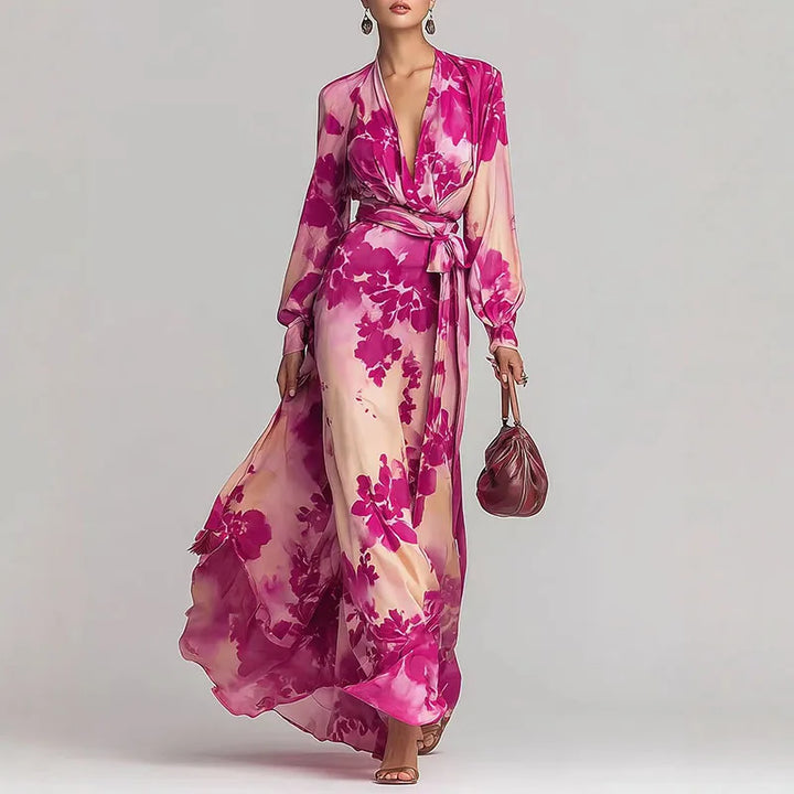 Roselle – Floral Wrap Maxi Dress