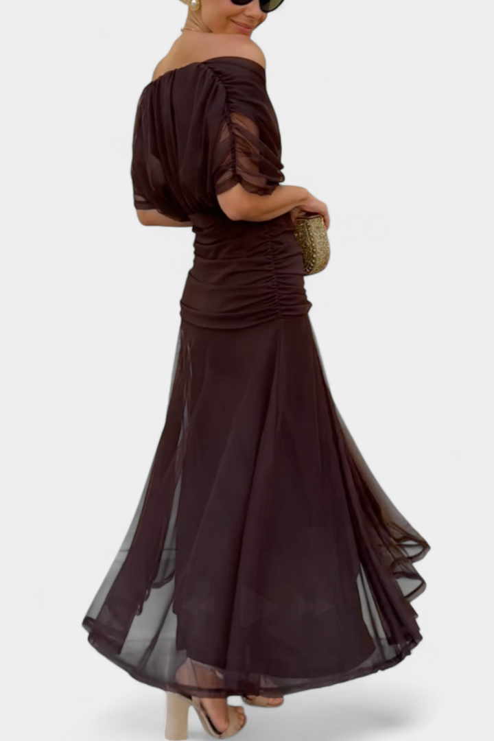 Alondra™ Long Floral Dress with V-Neck