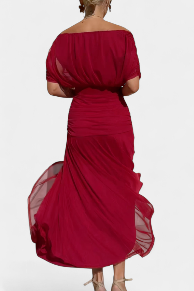 Alondra™ Long Floral Dress with V-Neck