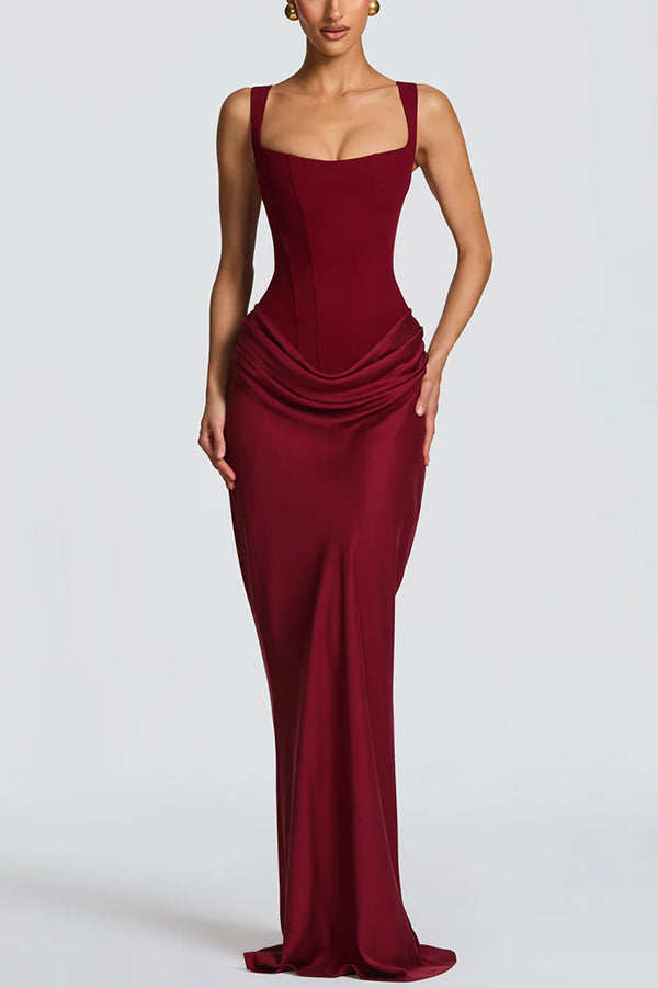 Leonor | Square-Neck Maxi Dress